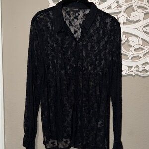 Black Lace Blouse